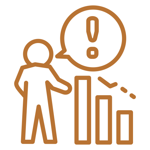 Icone de uma pessoa alertando sobre riscos. Icons made by https://www.flaticon.com/authors/slamlabs